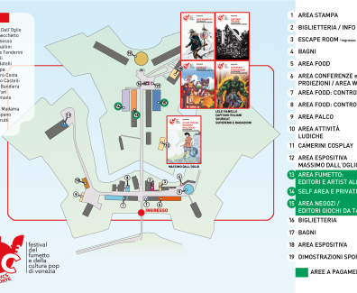 mappa venezia comics al forte